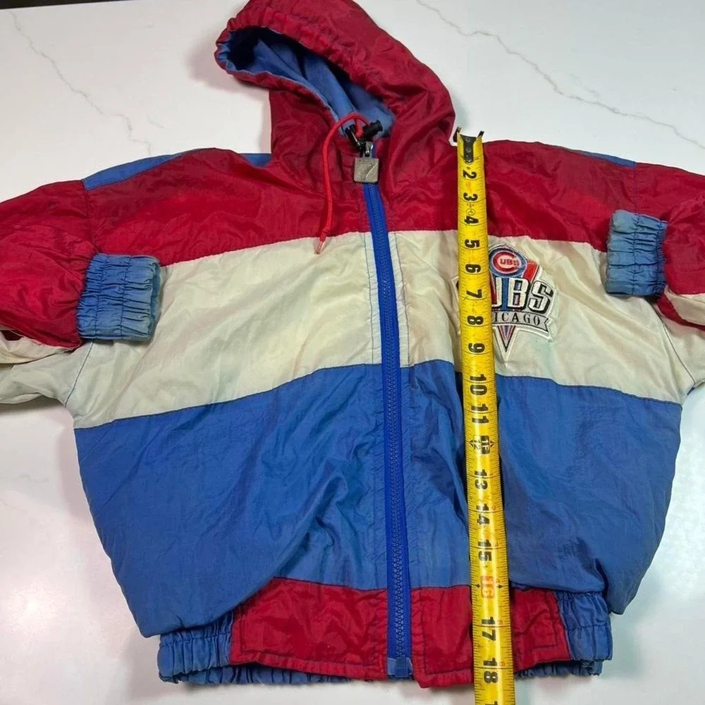 Logo 7 Chicago Cubs Jacket Youth Colorblock Vintage 90s Windbreaker S 8